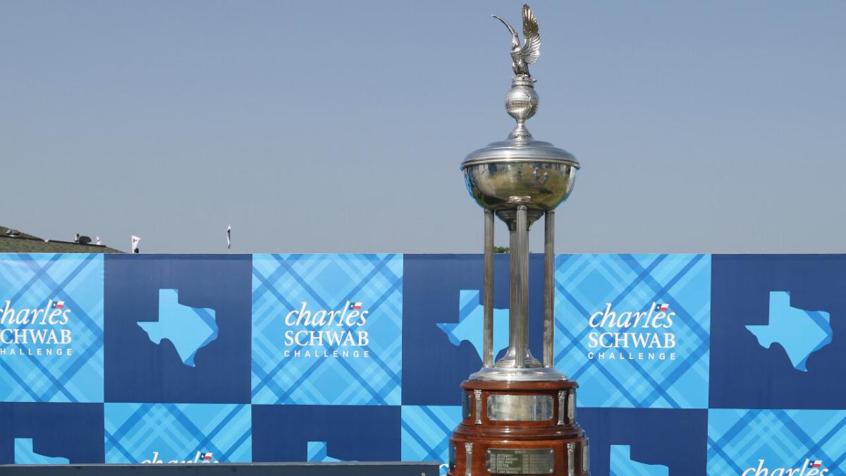 The Charles Schwab Challenge trophy